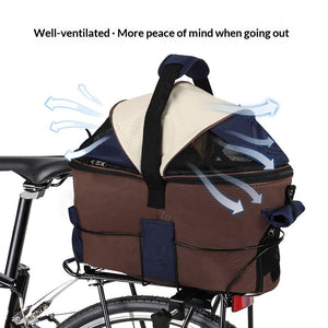 Unleash the Adventure with Our Pet Foldable Canvas Rear-Seat Carrier Bag
